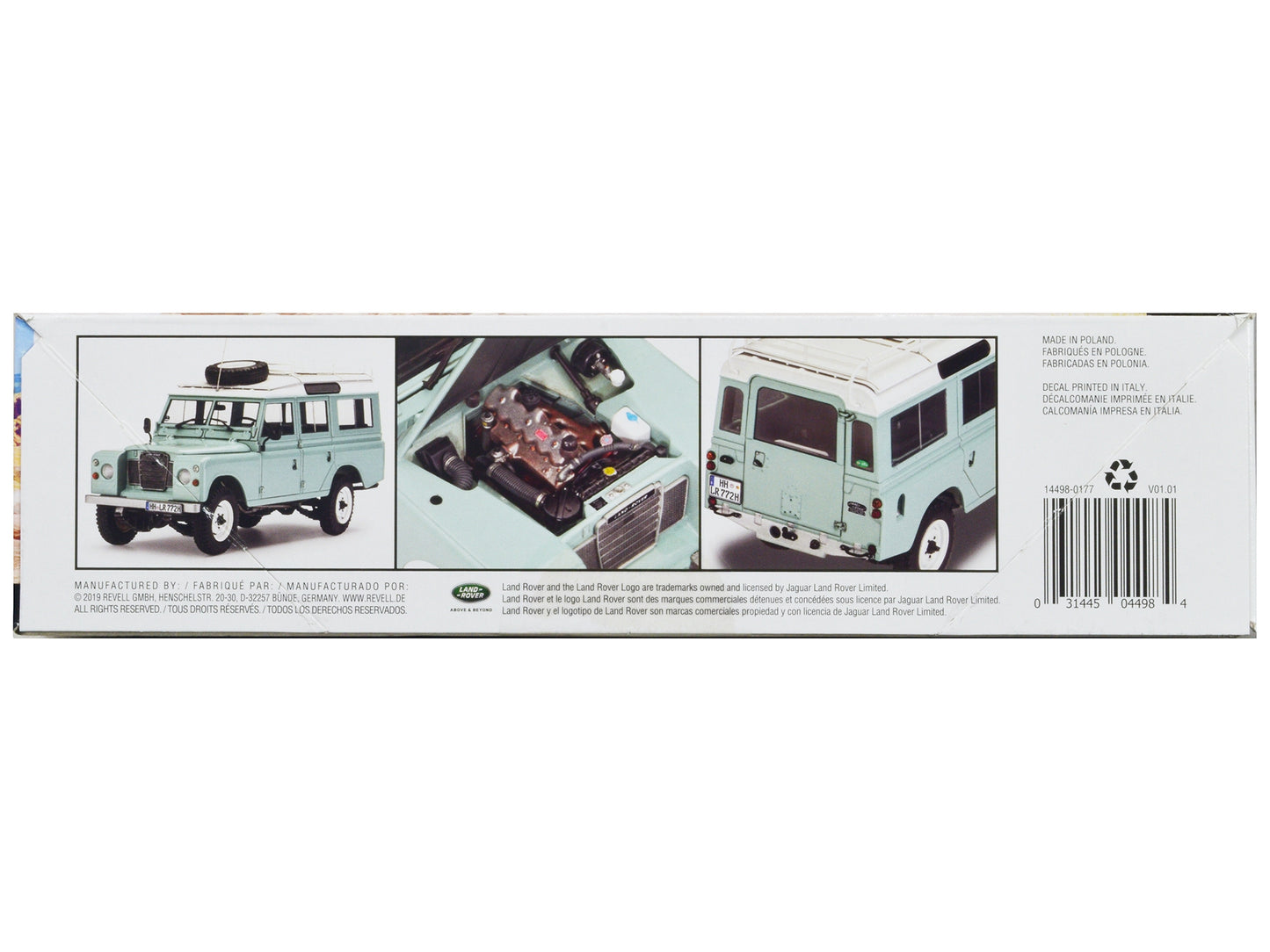 Level 5 Model Kit Land Rover Series III 109 Long Wheelbase Station Wagon 1/24 Scale Model by Revell