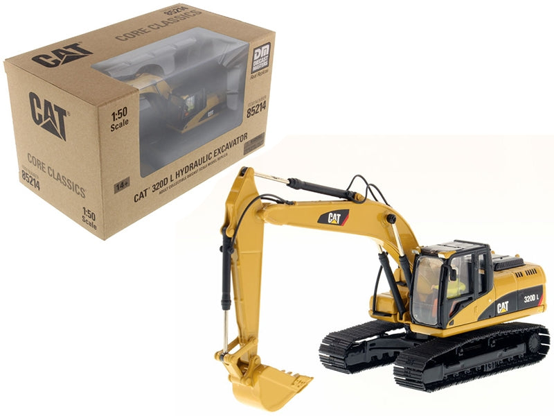 CAT Caterpillar 320D L Hydraulic Excavator with Operator "Core Classics Series" 1/50 Diecast Model by Diecast Masters