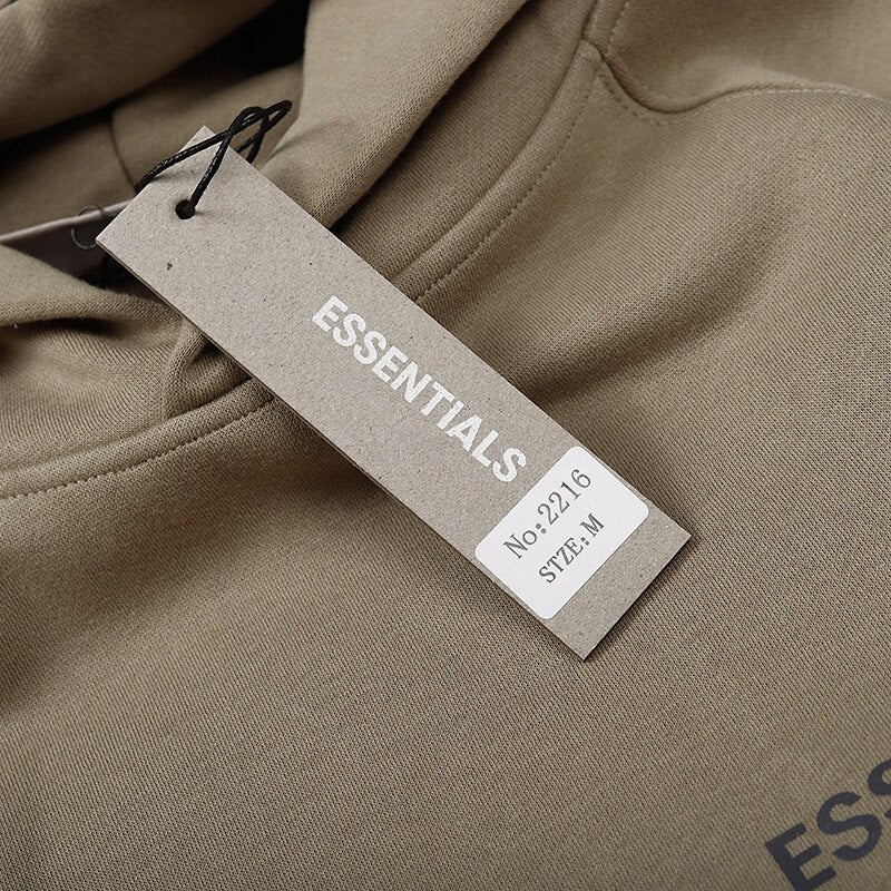 Thicker Essentials Sweatshirt Chest Letters Printing Hooded Sweatshirts by LuxuryLifeWay