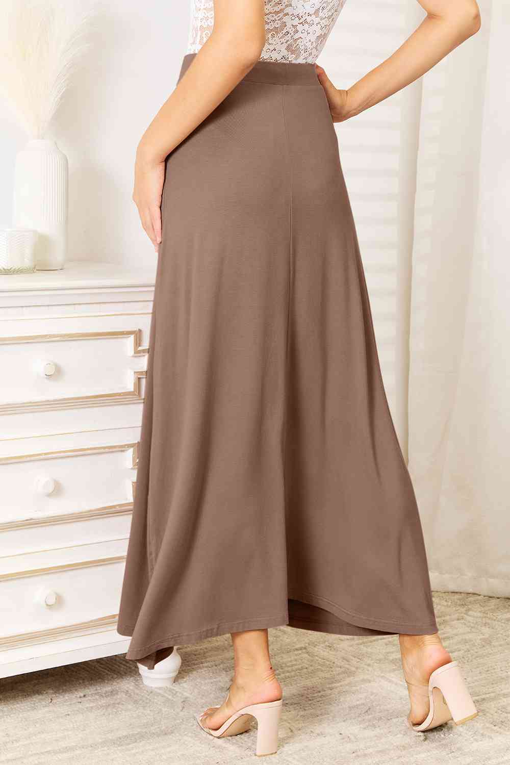 Full Size Soft Maxi Skirt