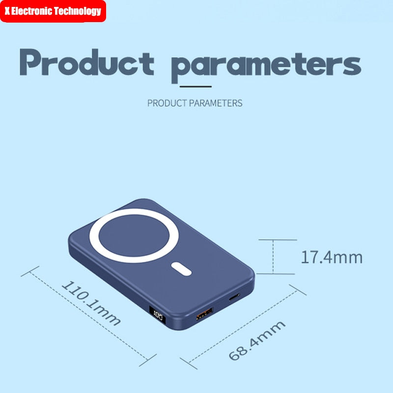 Wireless Magnetic Power Bank With Stand