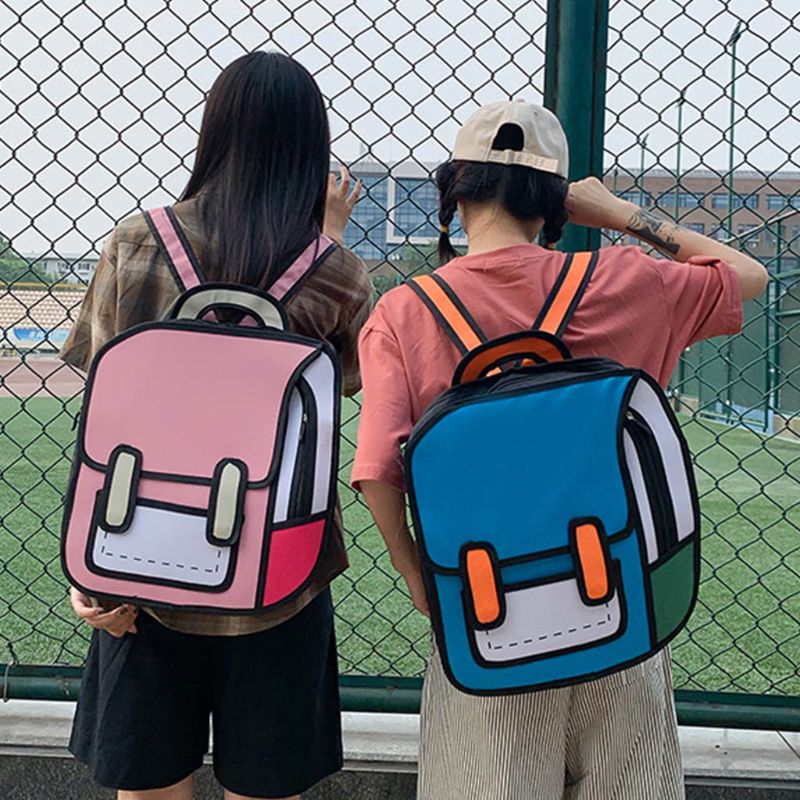 Fashion Unisex Cute Comic Bookbag