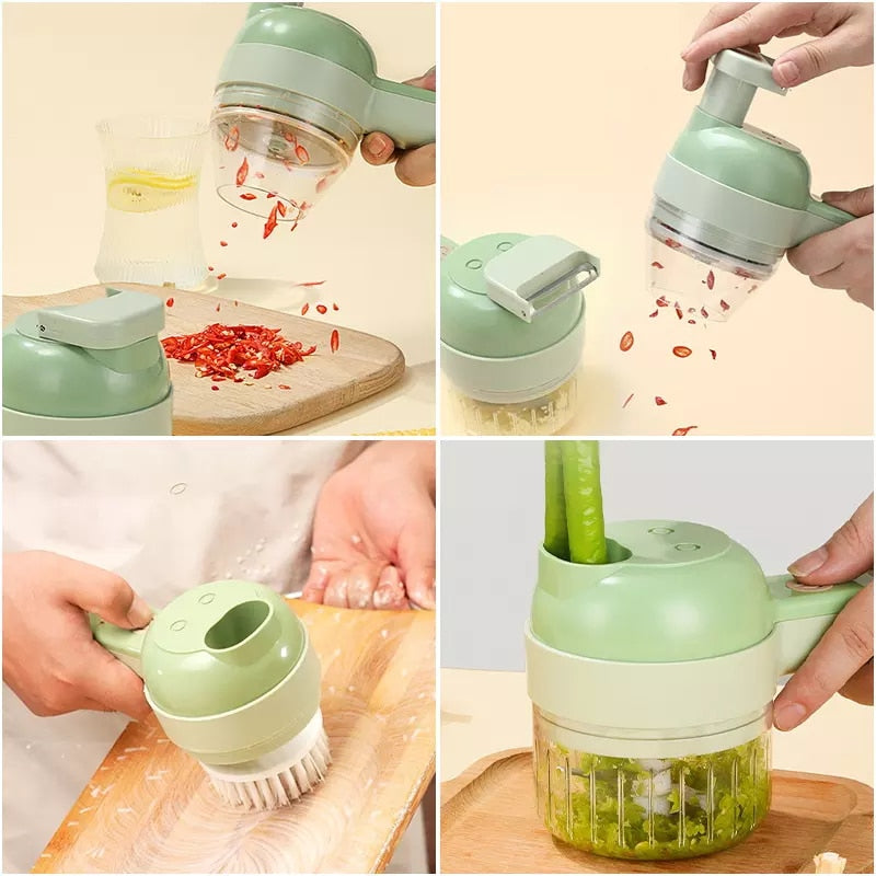 4 In1 Electric Vegetable Cutter