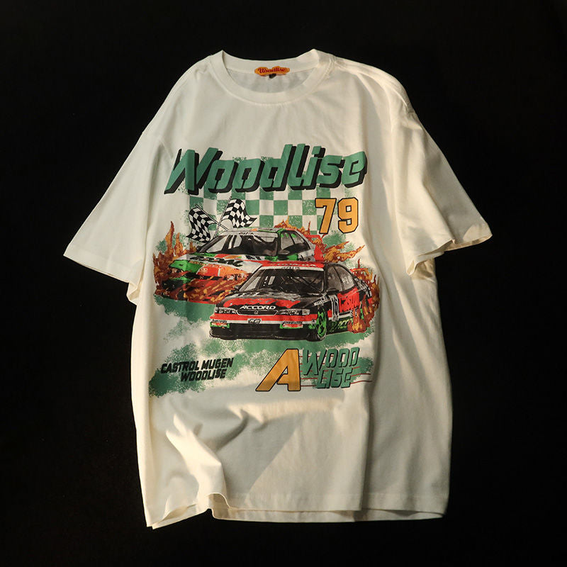 Vintage Racing Cars Graphic T Shirts