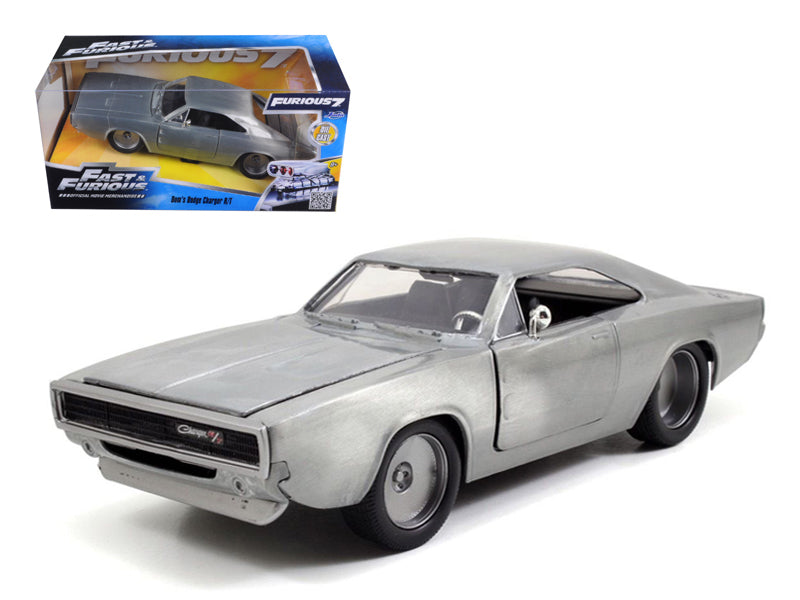 Dom's 1970 Dodge Charger R/T Bare Metal "Fast & Furious 7" (2015) Movie 1/24 Diecast Model Car by Jada
