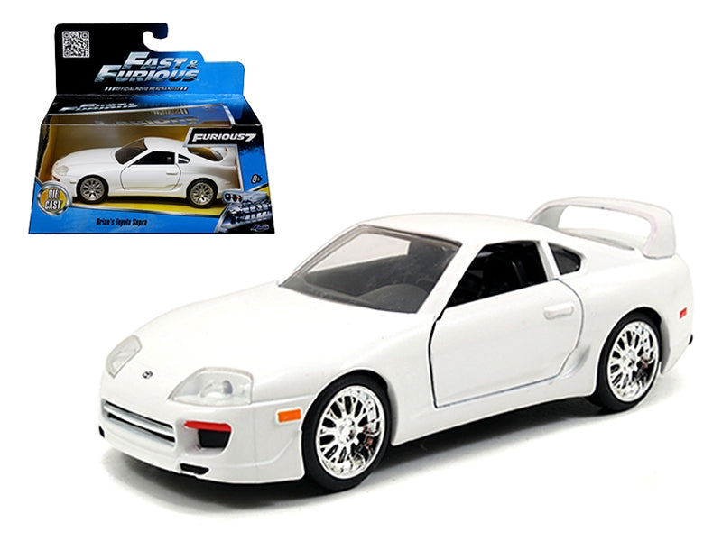 Brian's Toyota Supra White "Fast & Furious 7" (2015) Movie 1/32 Diecast Model Car by Jada