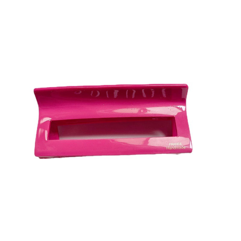 Korean Barbie pink acetic acid acrylic hairpin set with diamond sweet cute grab pin pin hair clip ponytail clip hair accessories