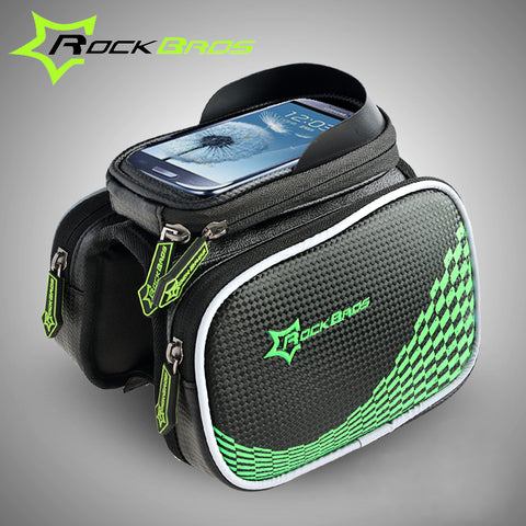 ROCKBROS Bike Bicycle Front Tube Bag Pannier Smartphone Bag Saddle Bag