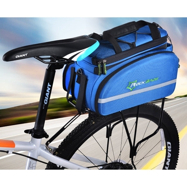 ROCKBROS Cycling Rack Bag Bicycle Bag Rear Trunk Bag Carry Bag Mountain Bike Backpack