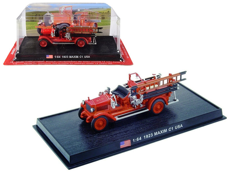 1923 Maxim C1 Fire Engine "Houston Fire Department" (H.F.D.) Houston (Texas) 1/64 Diecast Model by Amercom