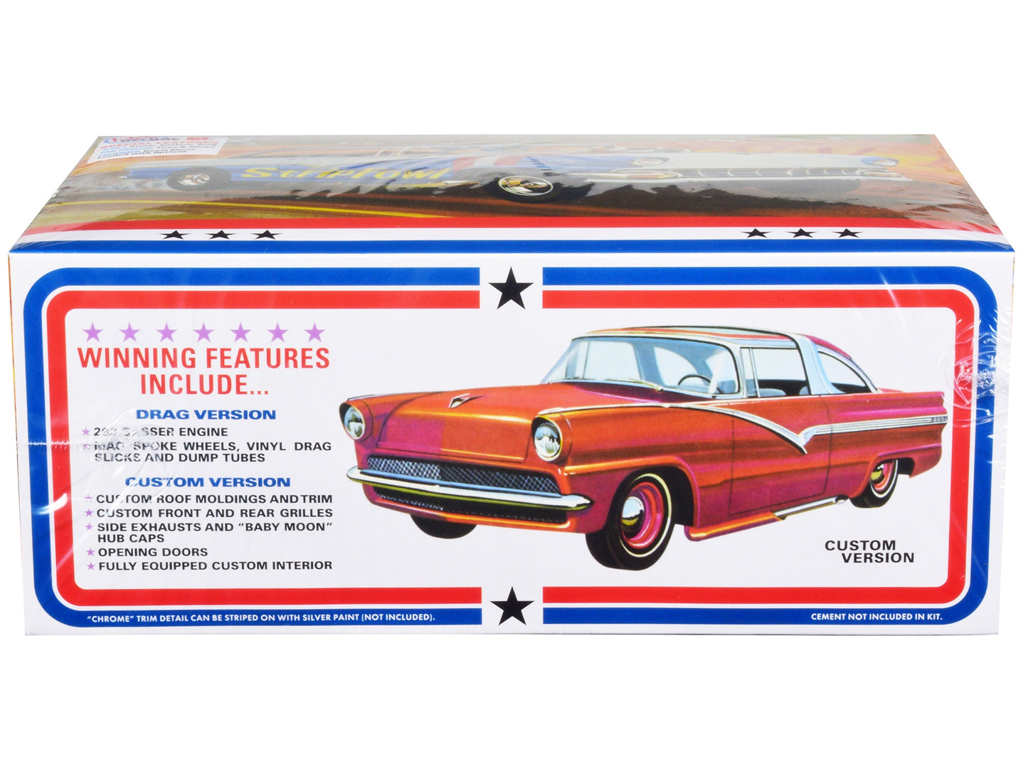 Skill 2 Model Kit 1956 Ford Victoria Hardtop 3 in 1 Kit 1/25 Scale Model by AMT