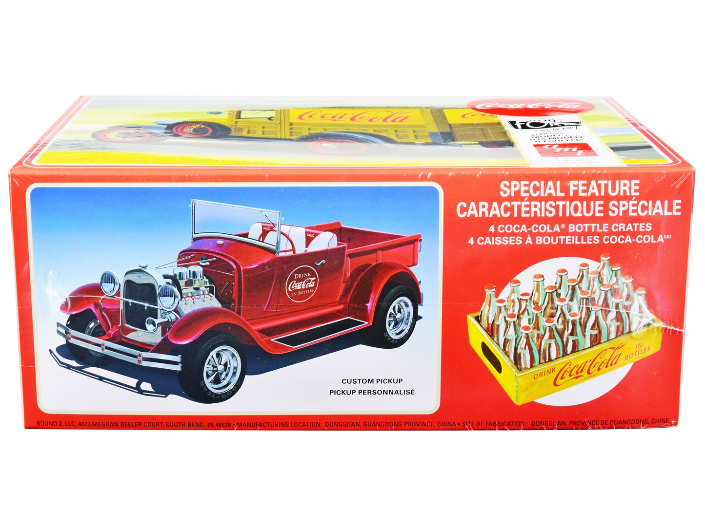 Skill 3 Model Kit 1929 Ford Woody/Pickup 4-in-1 Kit "Coca-Cola" 1/25 Scale Model Car by AMT