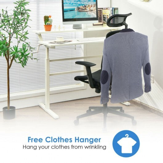 Height Adjustable Ergonomic High Back Mesh Office Chair with Hange-Black