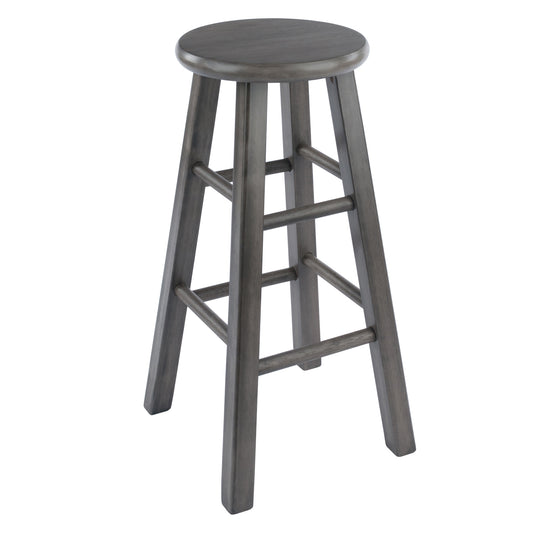 Ivy Square Leg Counter Stool; Rustic Oyster Gray