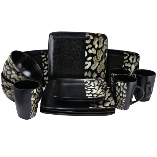 Elama Savannah 16 Piece Stoneware Dinnerware Set W2B