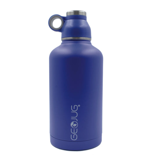 Brentwood GeoJug 64oz Stainless Steel Vacuum Insulated Water Bottle, Blue Brentwood
