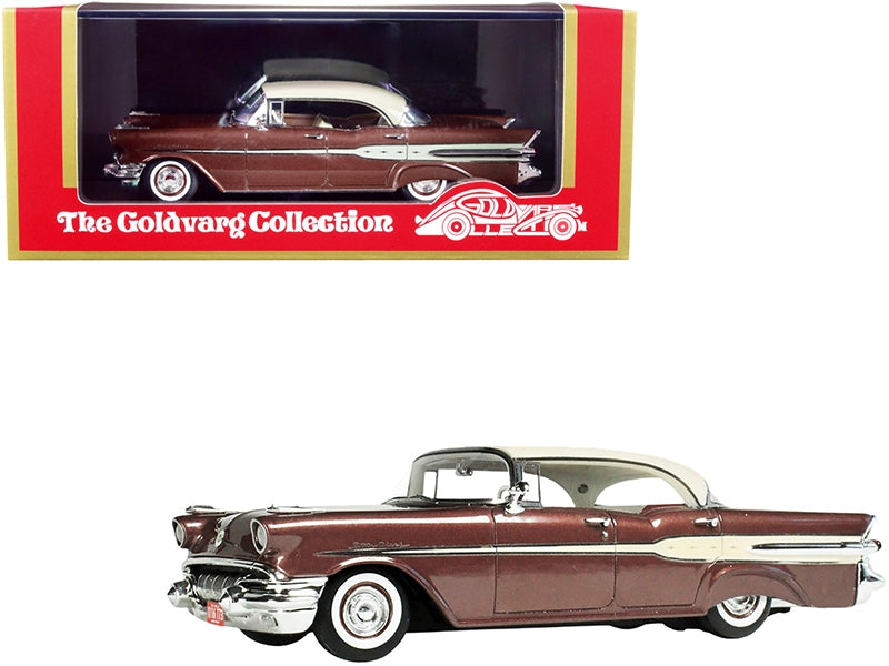 1957 Pontiac Star Chief 4-Door Hardtop Cordova Red Metallic with Cream Top Limited Edition to 280 pieces Worldwide 1/43 Model Car by Goldvarg Collection