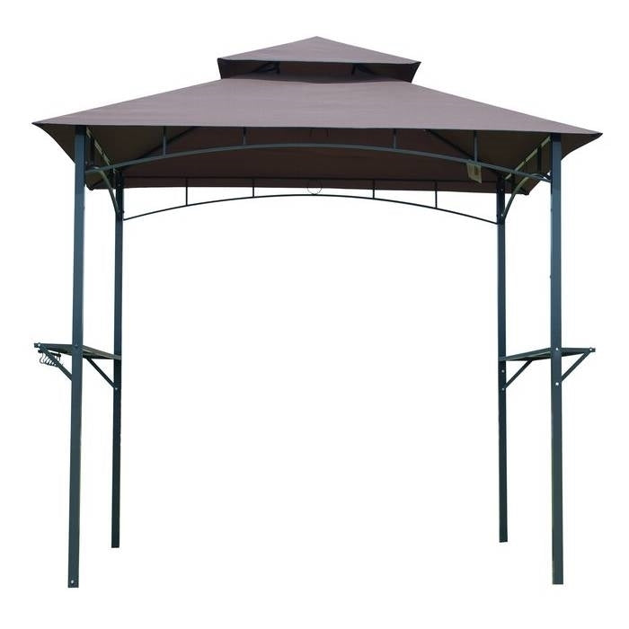 8-Ft x 5-Ft Steel Frame Outdoor Grill Gazebo with Vented Canopy