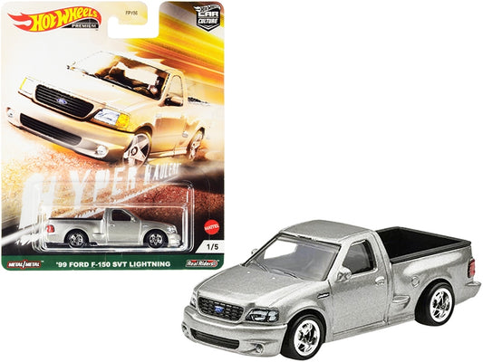 1999 Ford F-150 SVT Lightning Pickup Truck Silver "Hyper Haulers" Series Diecast Model Car by Hot Wheels