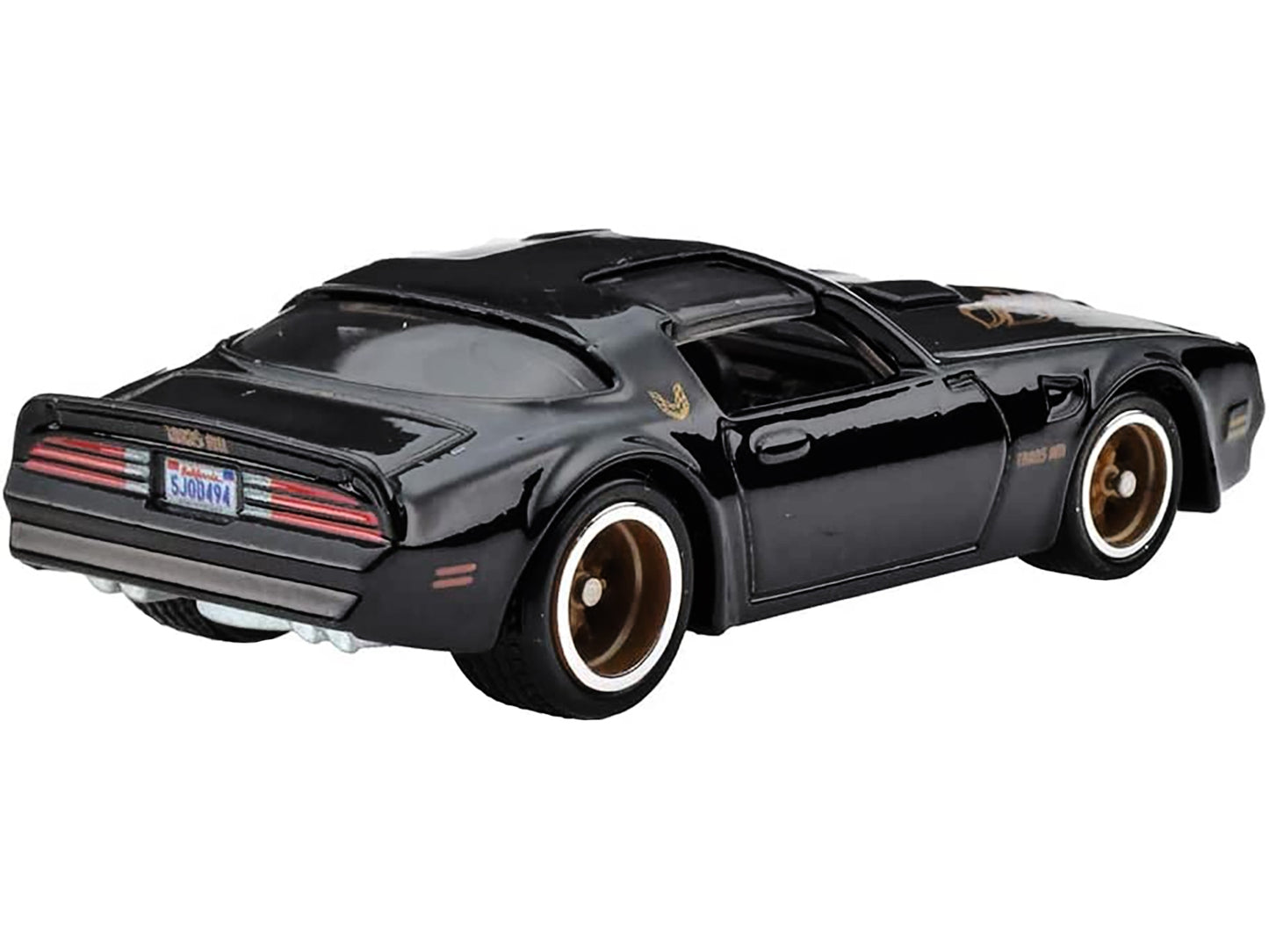 1977 Pontiac Firebird T/A Trans Am Black with Golden Bird on Hood "Fast & Furious" Series Diecast Model Car by Hot Wheels