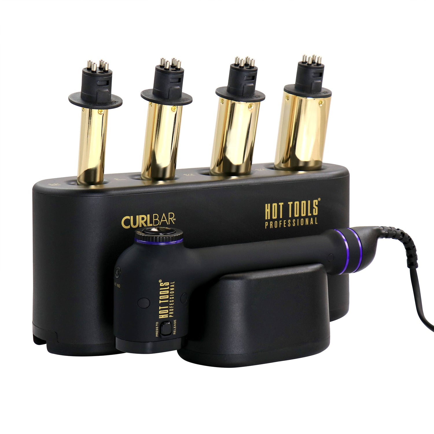 Hot Tools Professional Curl Bar Set with 24k Gold Interchangeable Barrels and Pulse Technology Hot Tools Professional