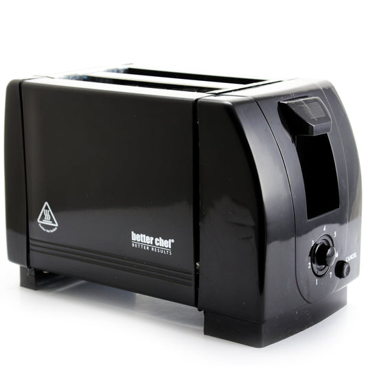 Better Chef 2-Slice Black Toaster W2B