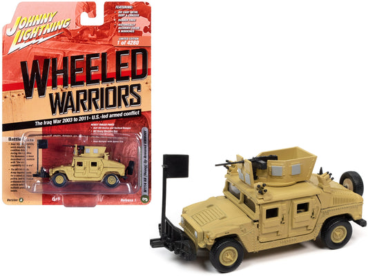 Humvee 4-CT Armored Fastback M1114 HA (Heavy) Up-Armored HMMWV Tan "The Iraq War 2003 to 2011 - U.S. - Led Armed Conflict" "Wheeled Warriors" Series Limited Edition to 4280 pieces Worldwi