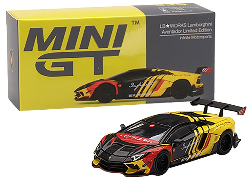 Lamborghini Aventador LB WORKS "Infinite Motorsports" Livery Limited Edition to 5400 pieces Worldwide 1/64 Diecast Model Car by True Scale Miniatures