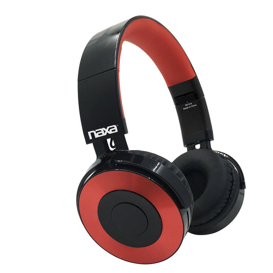 Metro Bluetooth Headphones in Red Naxa