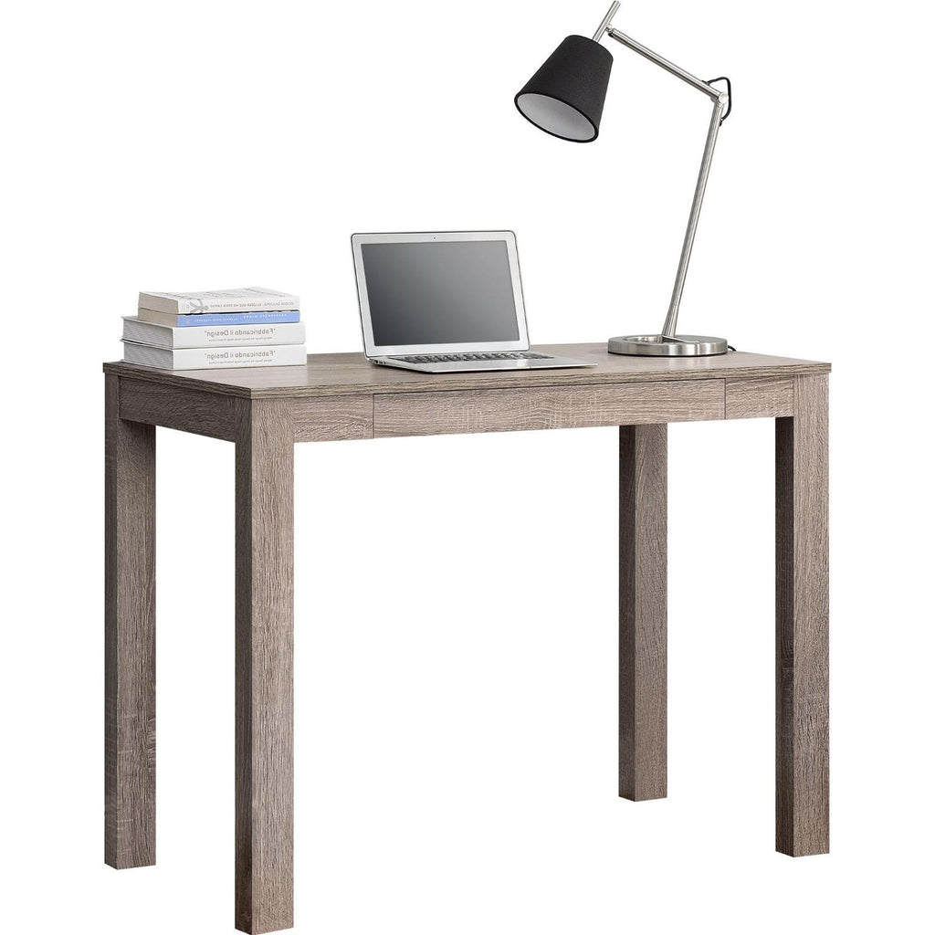 Modern Classic Home Office Laptop Desk in Medium Oak Finish