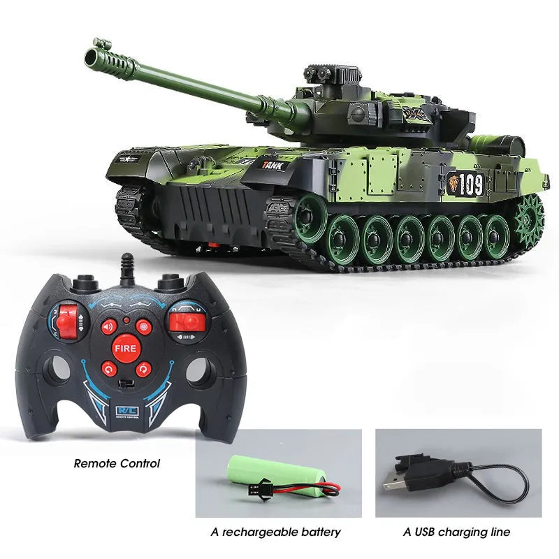 1:30 RC Tank Military War Battle United States M1 Leopard 2 Remote Control Electronic Toy Car Tactical Model Boys Children  Gift