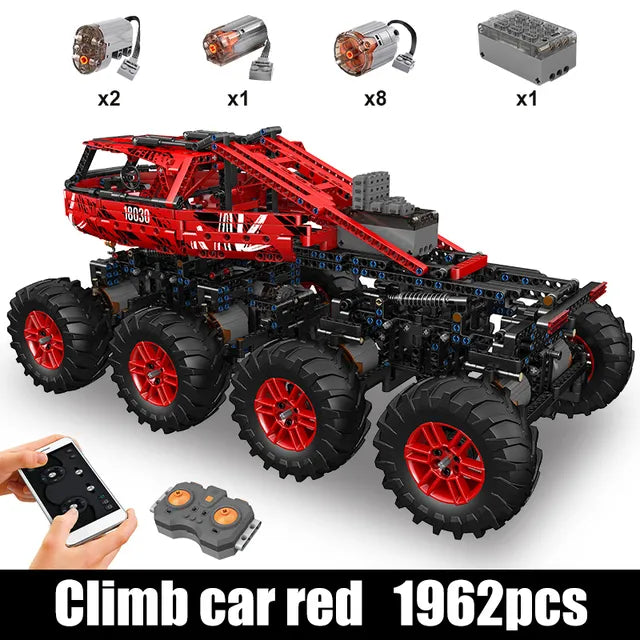 MOULD KING 18030 Technical Electric Remote Control Climbing Car Truck Building Blocks MOC Bricks Toys For Kids Christmas Gifts