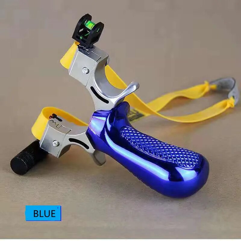 Powerful Outdoor Hunting Game Catapult The New Laser Aiming Slingshot Resin Material Flat Rubber Bands To Choose From 4 Colors