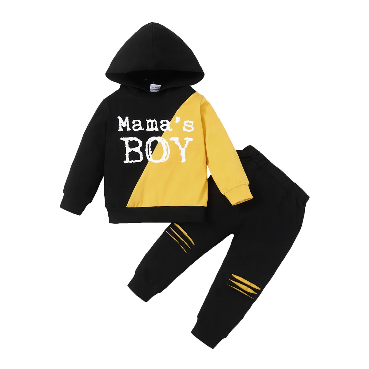 1-6 Years Kids Boy Clothes Suit Hooded Long Sleeve Top + Pant Casual Cotton Outfit Child Baby Boy Sport Fashion Costume Set