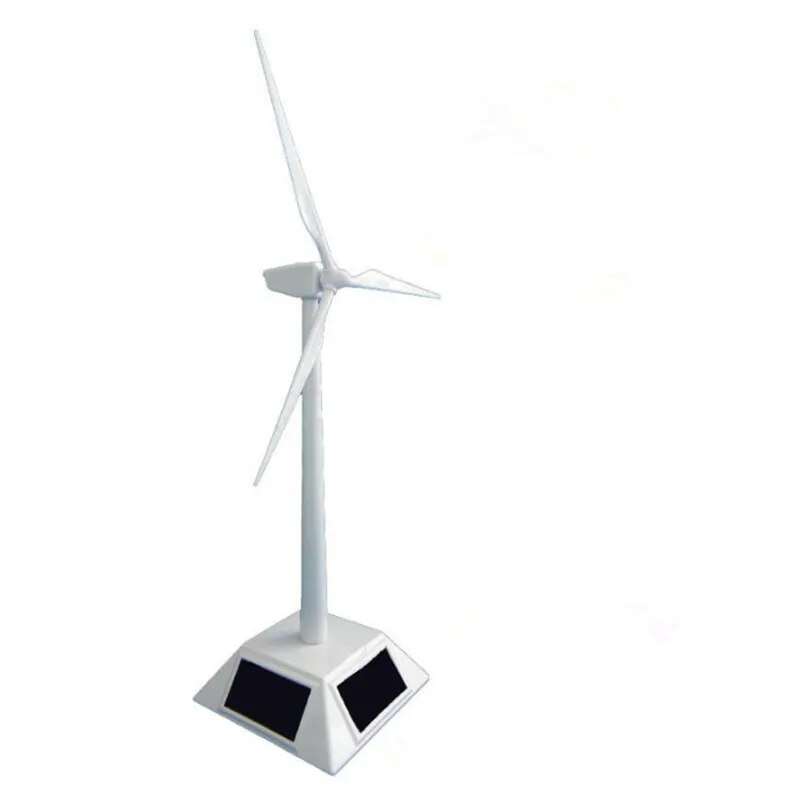 1pc Solar Wind Generator Model and Exhibition Stand Windmill Educational Assembly Kit Desktop Decoration