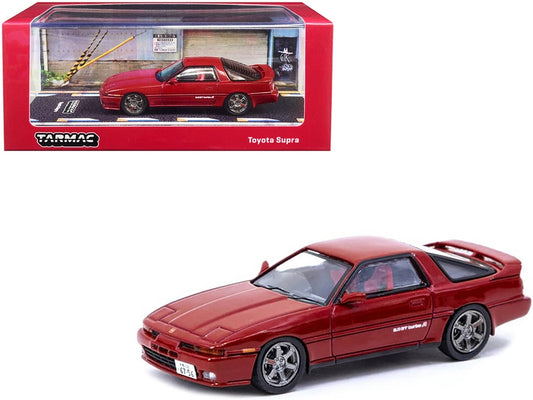 Toyota Supra 3.0 GT Turbo A RHD (Right Hand Drive) Red Metallic "Road64" Series 1/64 Diecast Model Car by Tarmac Works