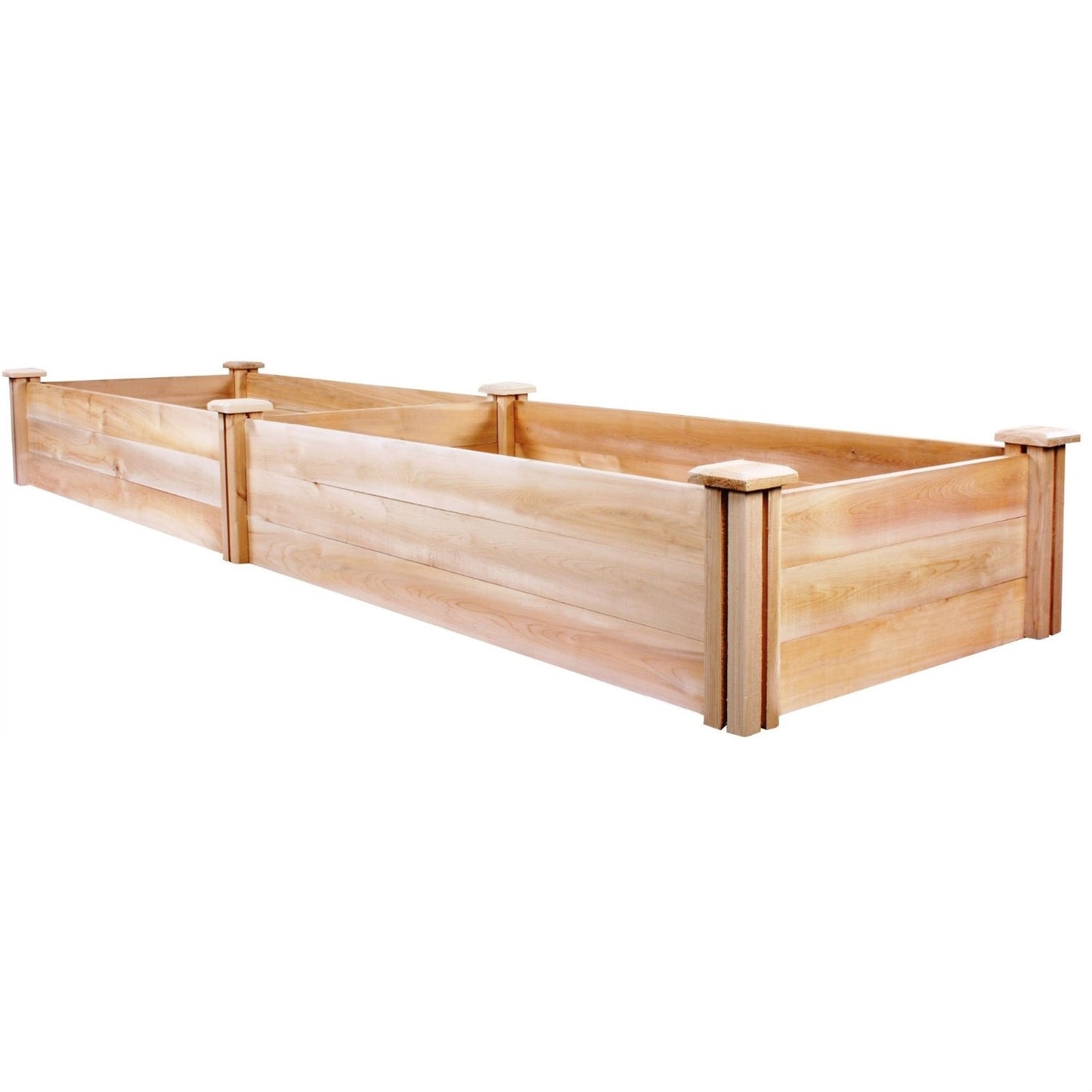 Cedar Wood 2-Ft x 8-Ft Outdoor Raised Garden Bed Planter Frame - Made in USA