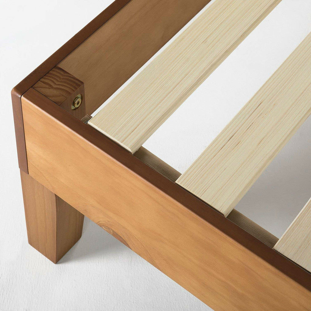 Twin size Modern Solid Wood Platform Bed Frame in Natural