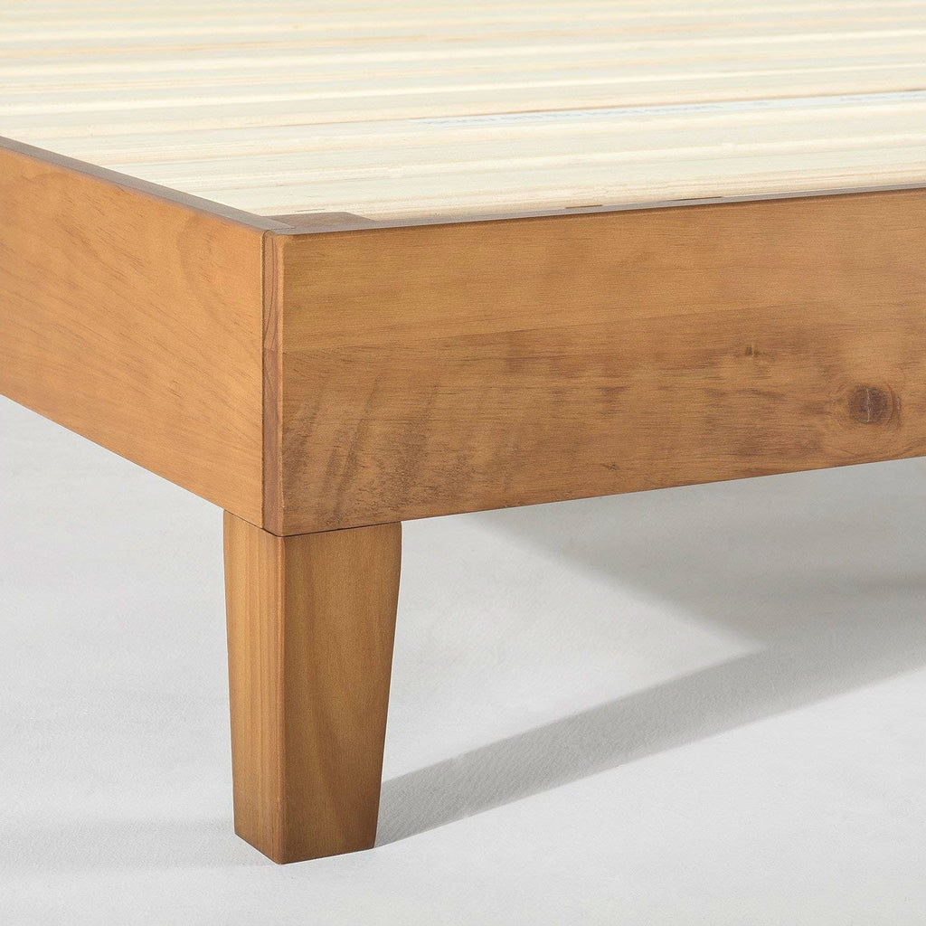 Twin size Modern Solid Wood Platform Bed Frame in Natural