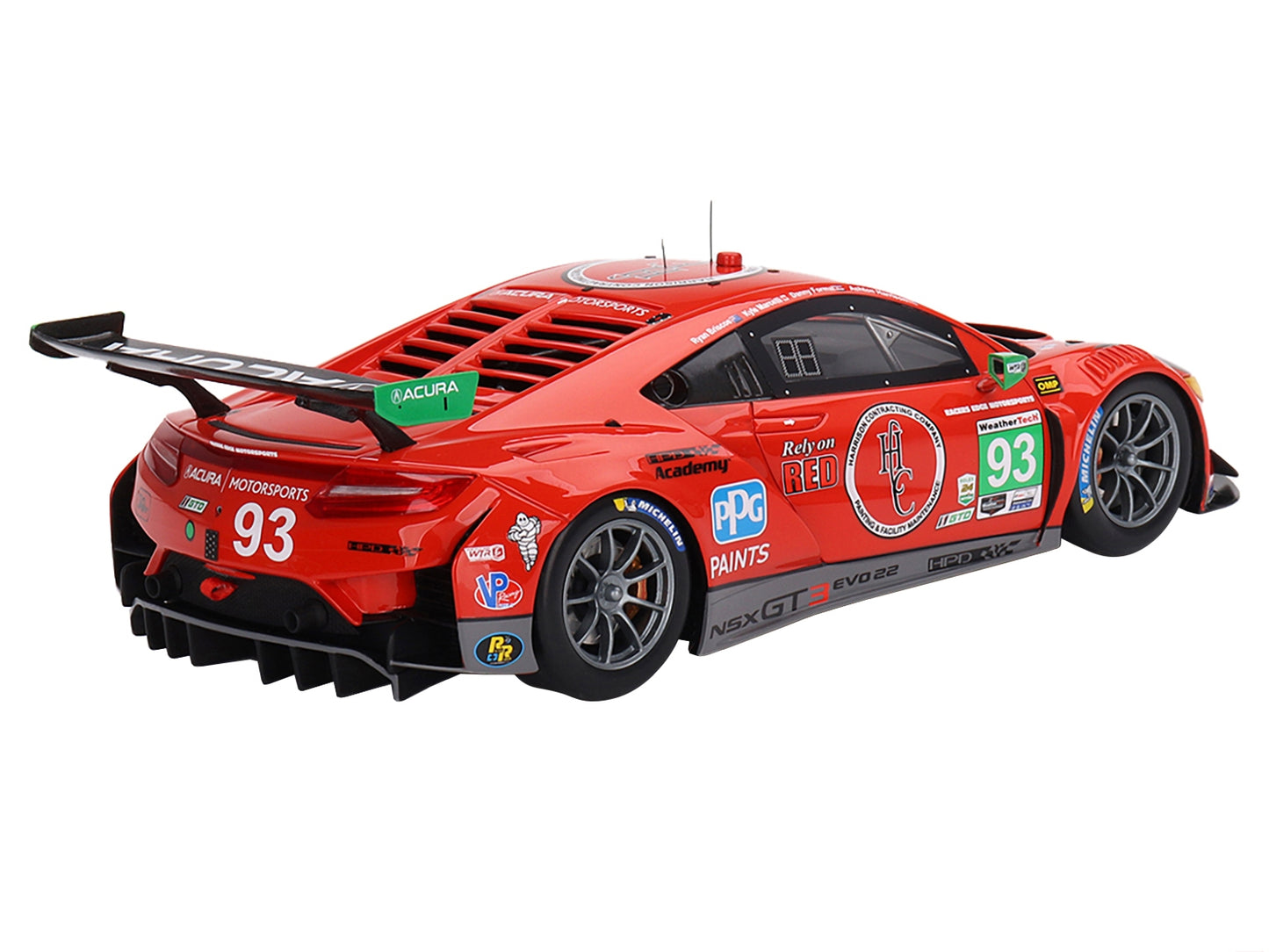 Acura NSX GT3 EVO22 #93 Ryan Briscoe - Danny Formal - Ashton Harrison - Kyle Marcelli "Racers Edge Motorsports with WTRAndretti" IMSA "24 Hours of Daytona" (2023) 1/18 Model Car by Top Speed