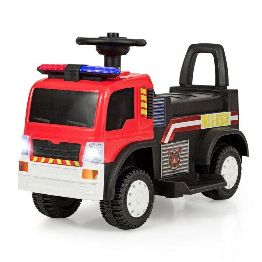 Kids 6V Battery Powered Electric Ride On Fire Truck