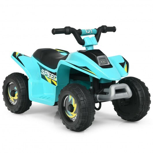 6V Kids Electric ATV 4 Wheels Ride-On Toy -Black