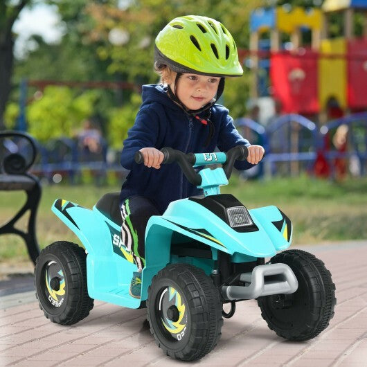 6V Kids Electric ATV 4 Wheels Ride-On Toy -Black