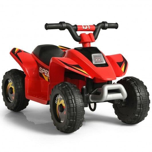 6V Kids Electric ATV 4 Wheels Ride-On Toy -Black
