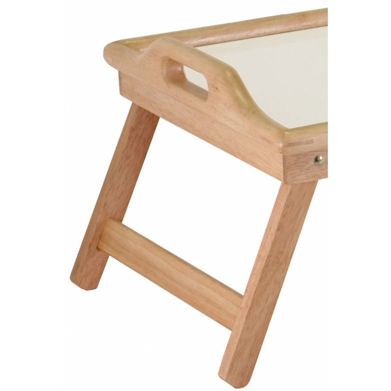 Breakfast in Bed Tray Table with Handles and Foldable Legs