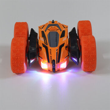 RC Stunt Car 2.4G 4WD 360° Rotate LED Lights Remote Control Off Road Double Sided Vehicles Model Kids Children Toys