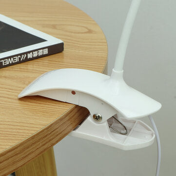 1pcs Flexible LED Desk Clip-on Lamp Bed Beside Eye Protection Reading USB Table Light