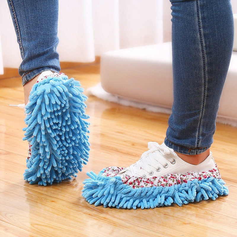 Multifunction Floor Dust Cleaning Slippers Shoes