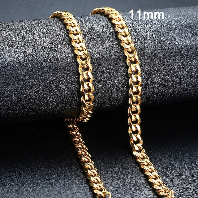 Stainless Steel Curb Chain Necklaces