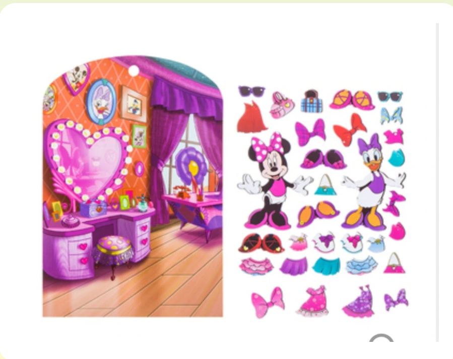 Minnie Mouse Reusable Sticker Set